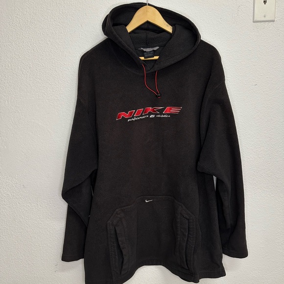 Y2K Nike Black Men's Fleece Sweater